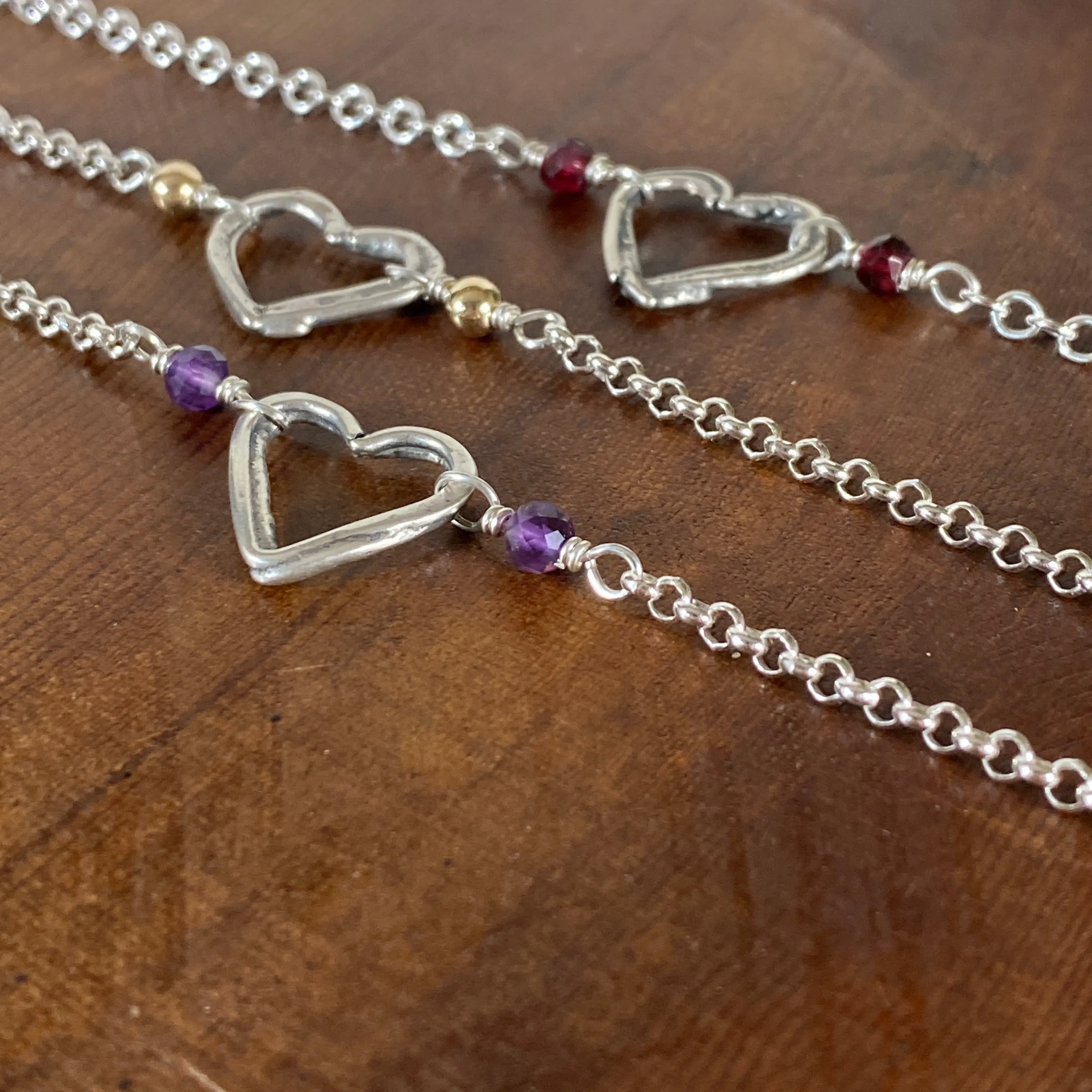 Fused Heart Bracelet