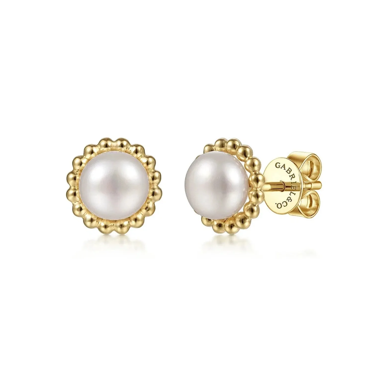 Gabriel & Co. Bujukan Pearl Stud Earrings
