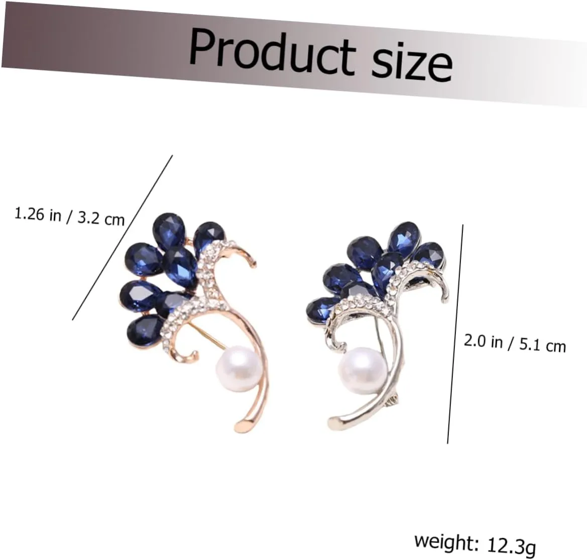 Glass Brooch Pearl Brooch Boutonniere Pin Miss Corsage Jewelry Brooches Blue Crystal Brooch Flower Petal