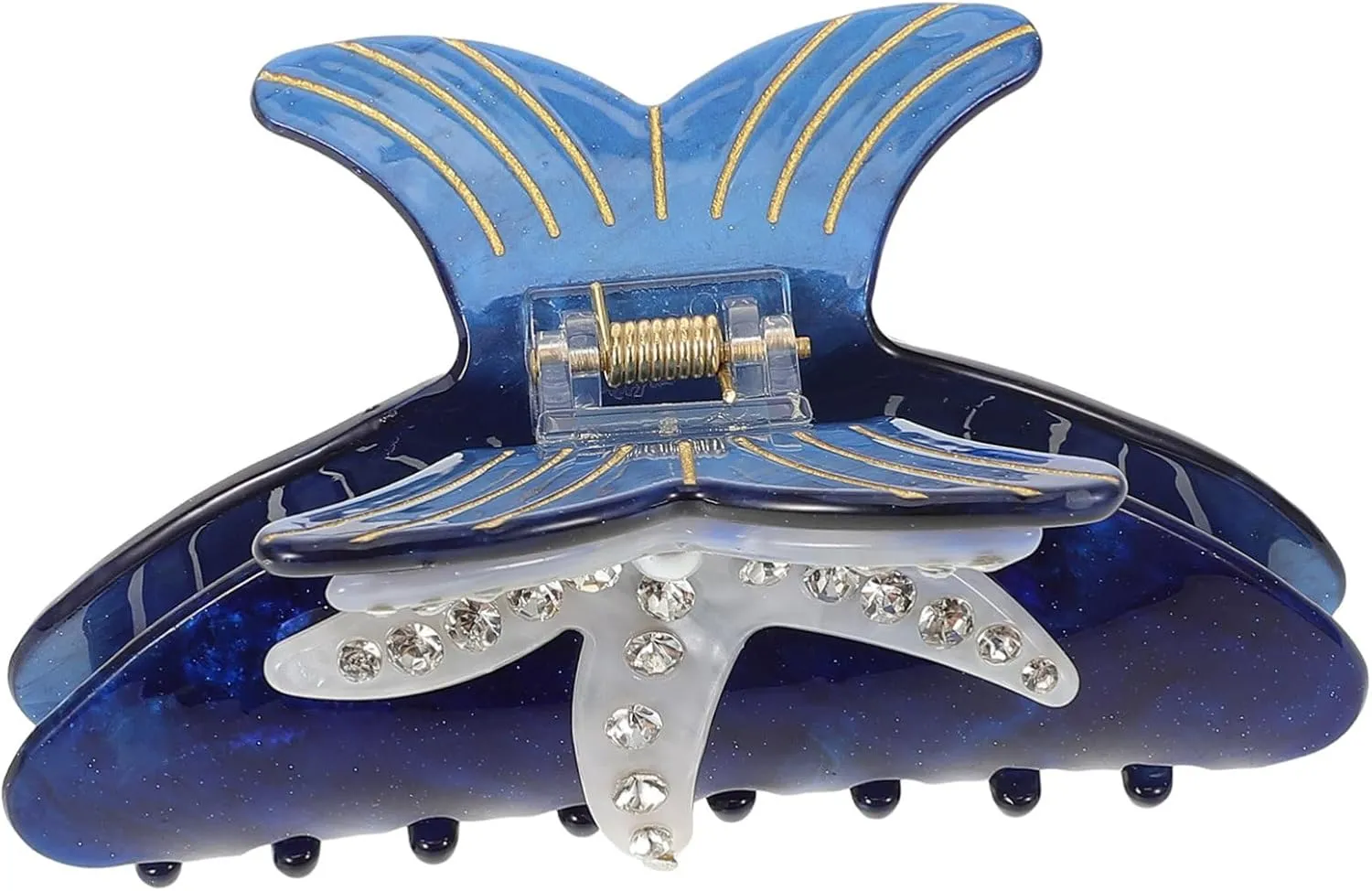 Hair Claw Clip for Women Unique Claw Clips with Ocean Elements Design Non Slip Grip for Thick Hair for Parties Weddings and Everyday Use Stargazing