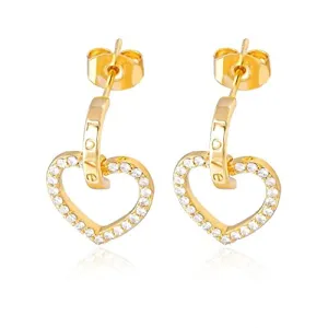 Heart stud earrings,heart earrings,heart studs,gift for her,stud earrings,minimalist earrings,heart jewelry,gold heart earrings,dainty (Silver)