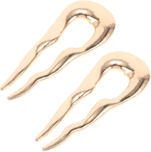 Homoyoyo 2pcs French Style Updo Hair Pins Durable Chignon Sticks Bun Holders for Women Effortless Hairstyling Accessories Fashionable for Elegant Looks