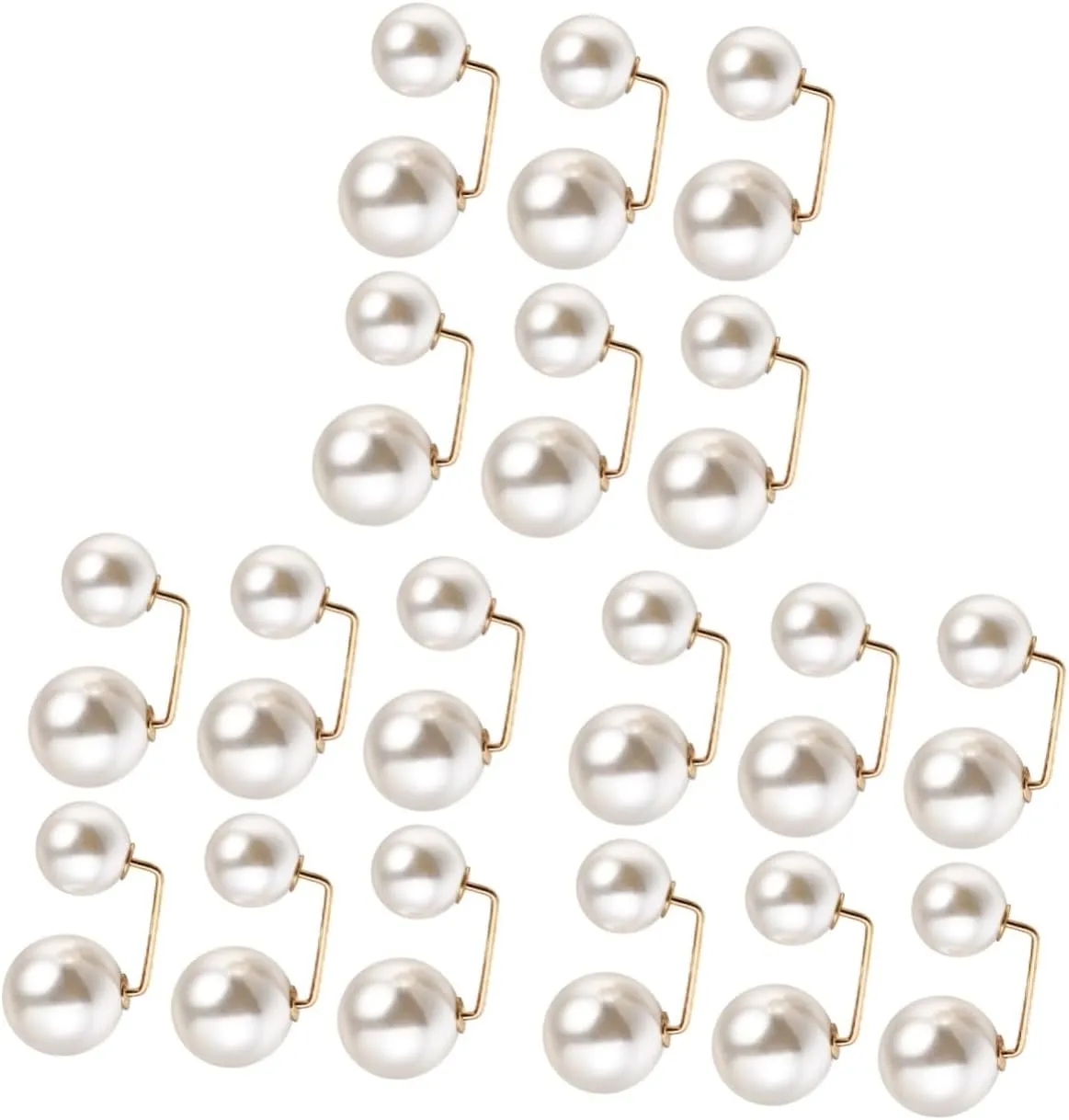 Homoyoyo Sets Pearl Buttons Dress Pins Shawl Button Women Safety Pins Collar Skirt Pcs