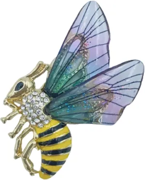 Honey Bee Brooches Pins,Animal Insect Bird Brooches Vintage Elegant Crystal Bee Lapel Pins Clothing Accessory Jewelry Gift for Women Girls