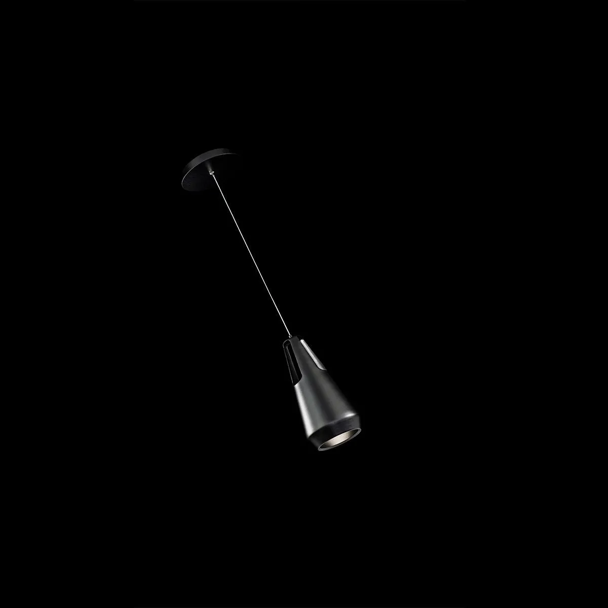 Ingot 10 in. LED Pendant Light Black Finish