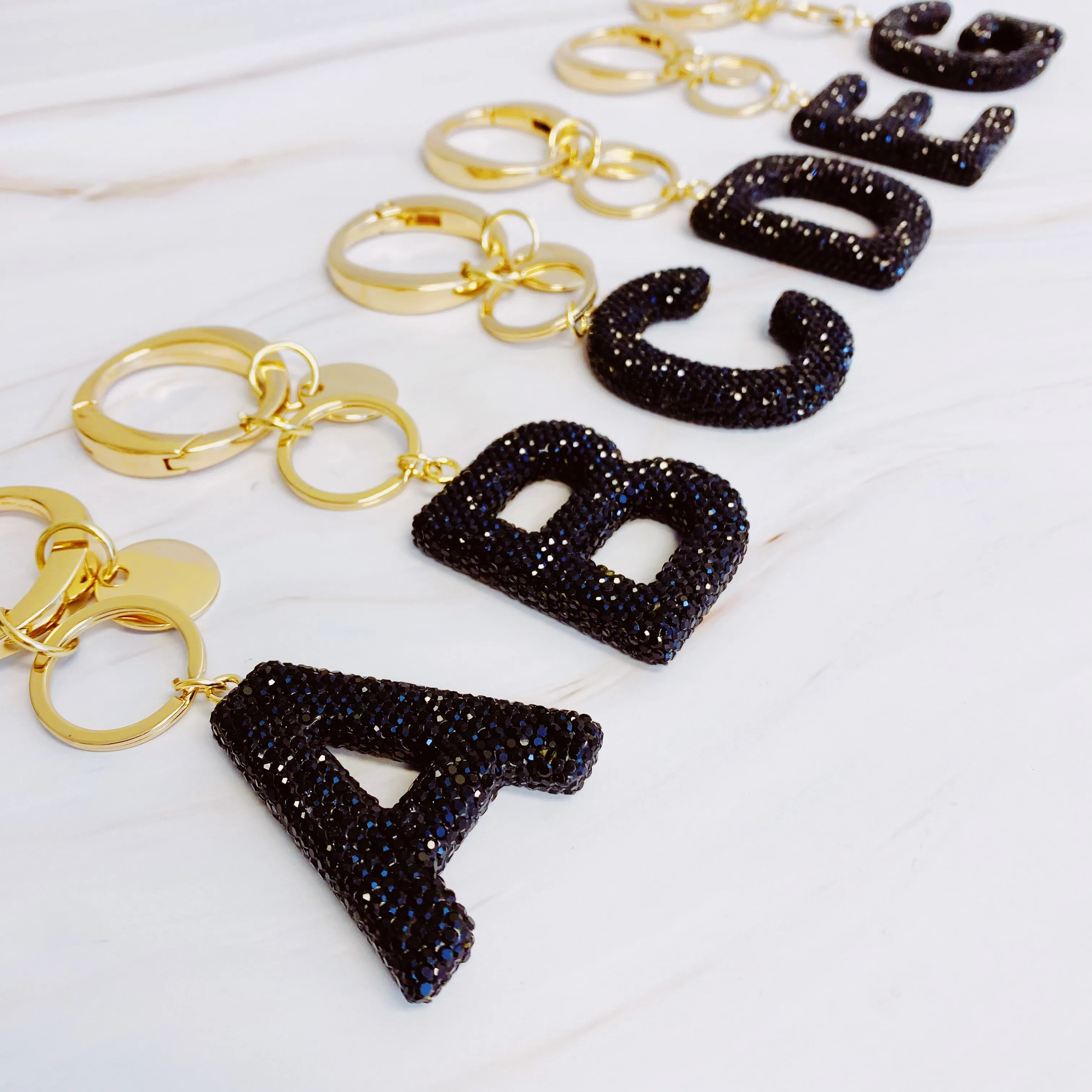 It Girl Glam Initial Key Chain