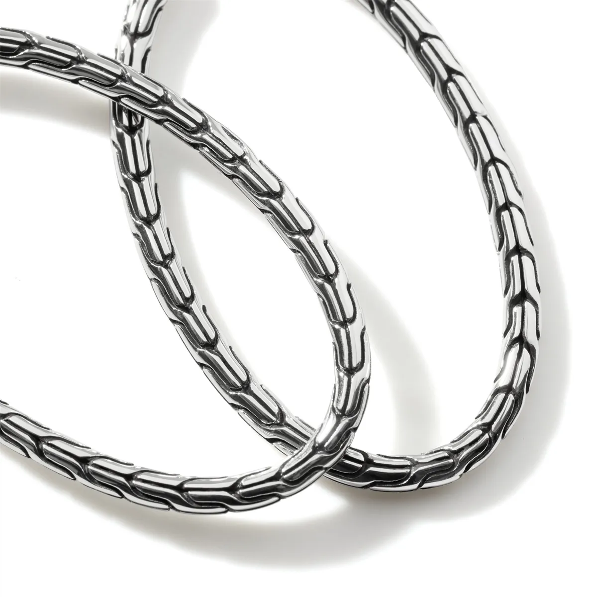 John Hardy Classic Chain Sterling Silver Hoop Earrings