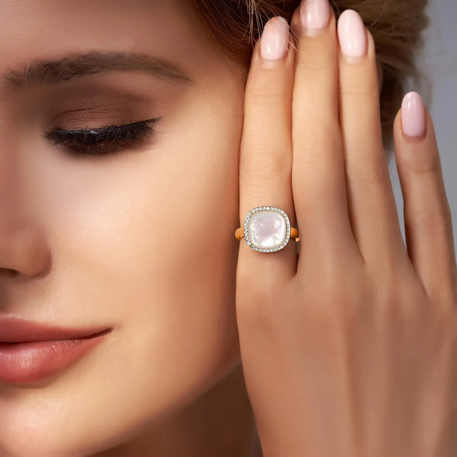 Jupiter Gemstone Women's Ring - Gemstone Women Ring, 0.47"/12mm Birthstone Rings Jewelry for Valentine's Day, Mother's Day, Birthday Jewelry