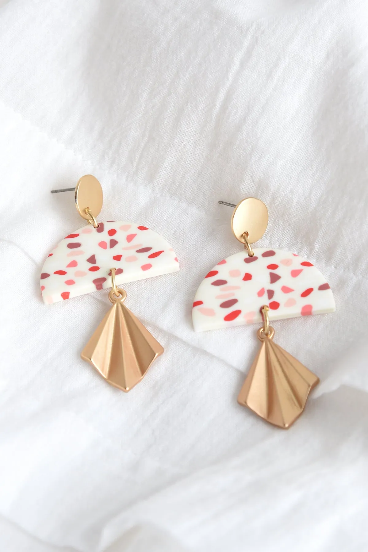 KENDALL EARRINGS -TERRAZZO
