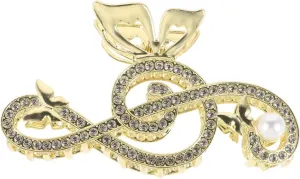 KESYOO Music Note Claw Clip for Women Elegant Rhinestone Hair Accessory for Thin Thick Hair Stylish and Secure Grip for All Occasions