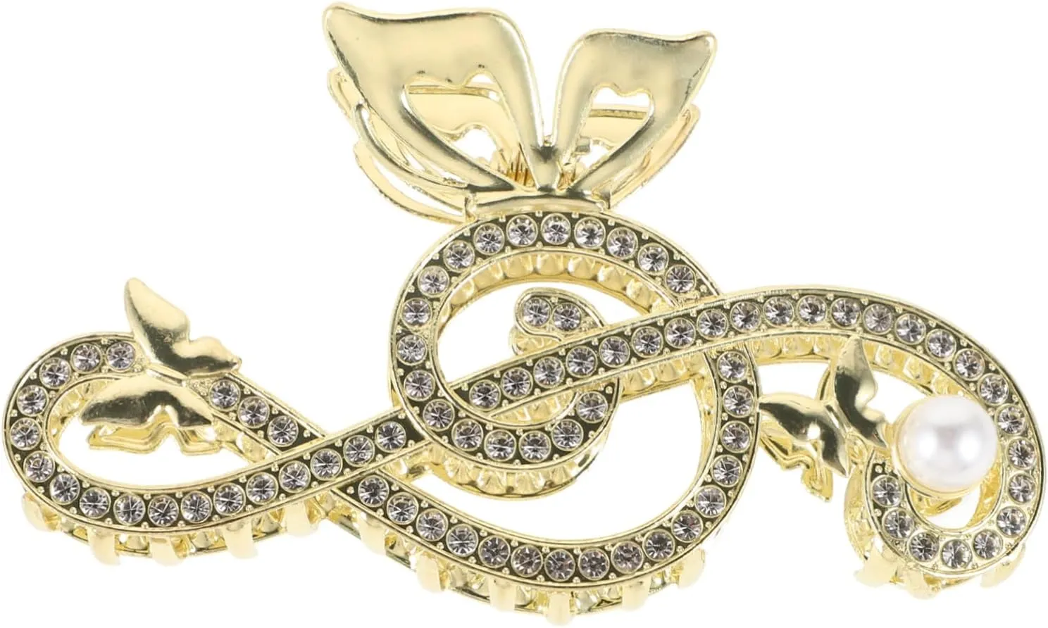 KESYOO Music Note Claw Clip for Women Elegant Rhinestone Hair Accessory for Thin Thick Hair Stylish and Secure Grip for All Occasions