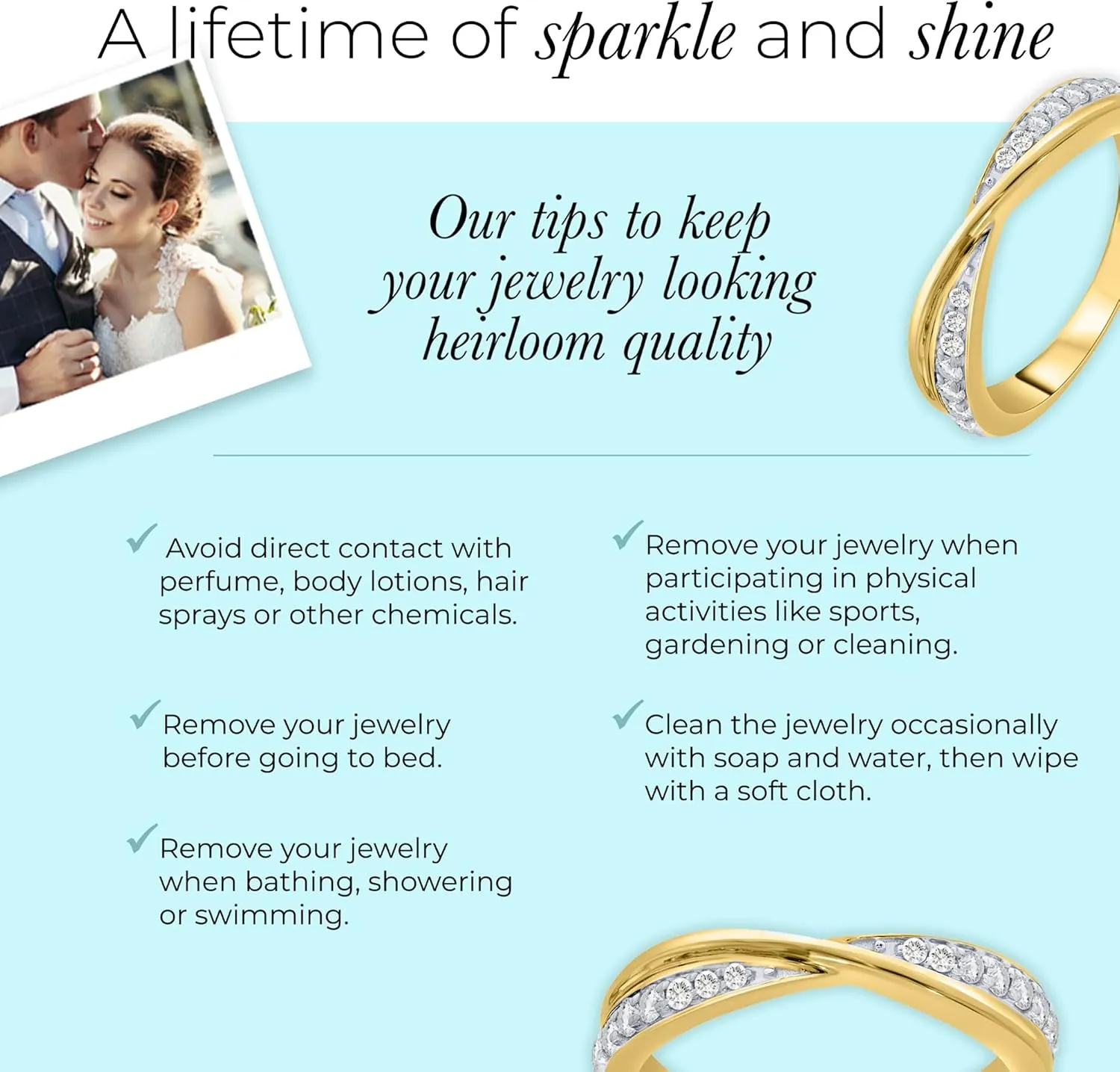 Lab Grown Diamond Anniversary and Wedding Rings for Women | Real 10k White and Yellow Gold 1/4 CTW Certified Diamond Bands | Various Designs to Choose From