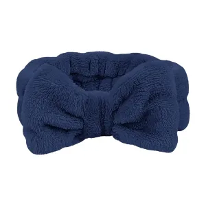 Makeup Headband Soft Hydrotherapy Headband 1 Piece Bow Hairband Women's Facial Coral Velvet Headband For Shower Face Wash