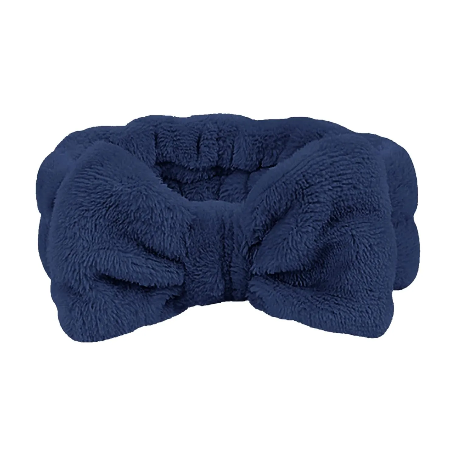 Makeup Headband Soft Hydrotherapy Headband 1 Piece Bow Hairband Women's Facial Coral Velvet Headband For Shower Face Wash