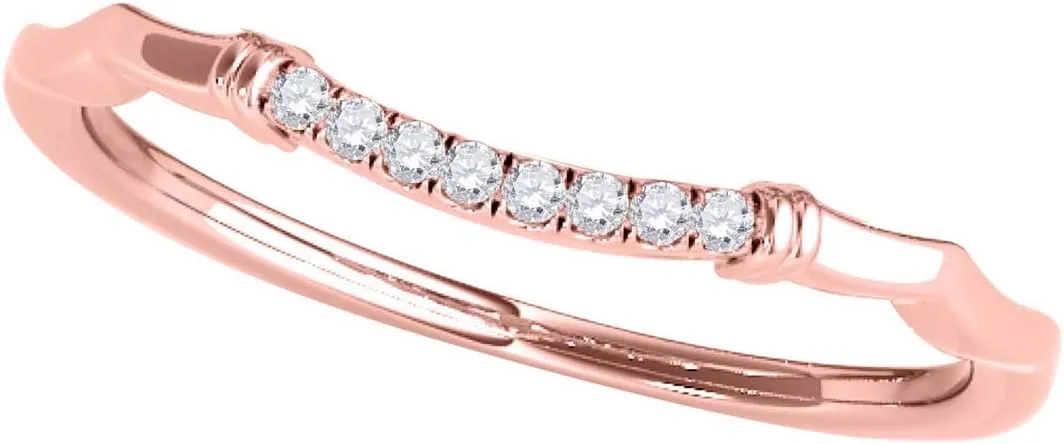 MauliJewels 0.75 Carat Halo Diamond Glittering Bridal Set Engagement Ring 4 prong 14K Rose Gold