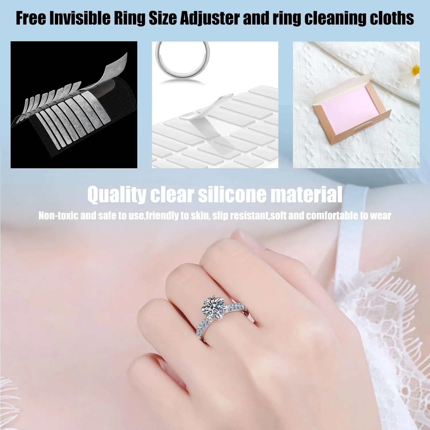 Moissanite Rings for Women, 1CT/2CT/3CT/2CT S925 Sterling Silver Engagement Rings, D Color VVS1 Clarity Wedding Band, Promise Rings