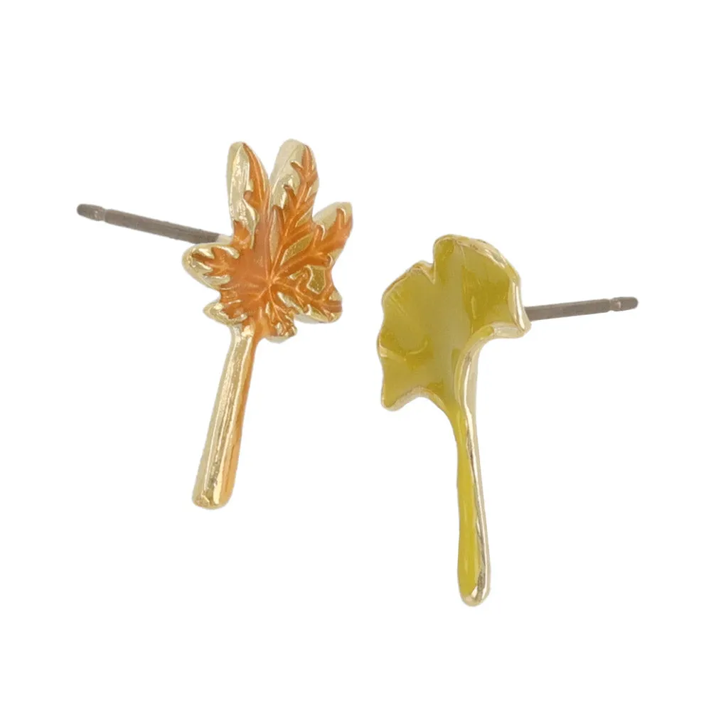 Momiji and Ginkgo Asymmetric Studs