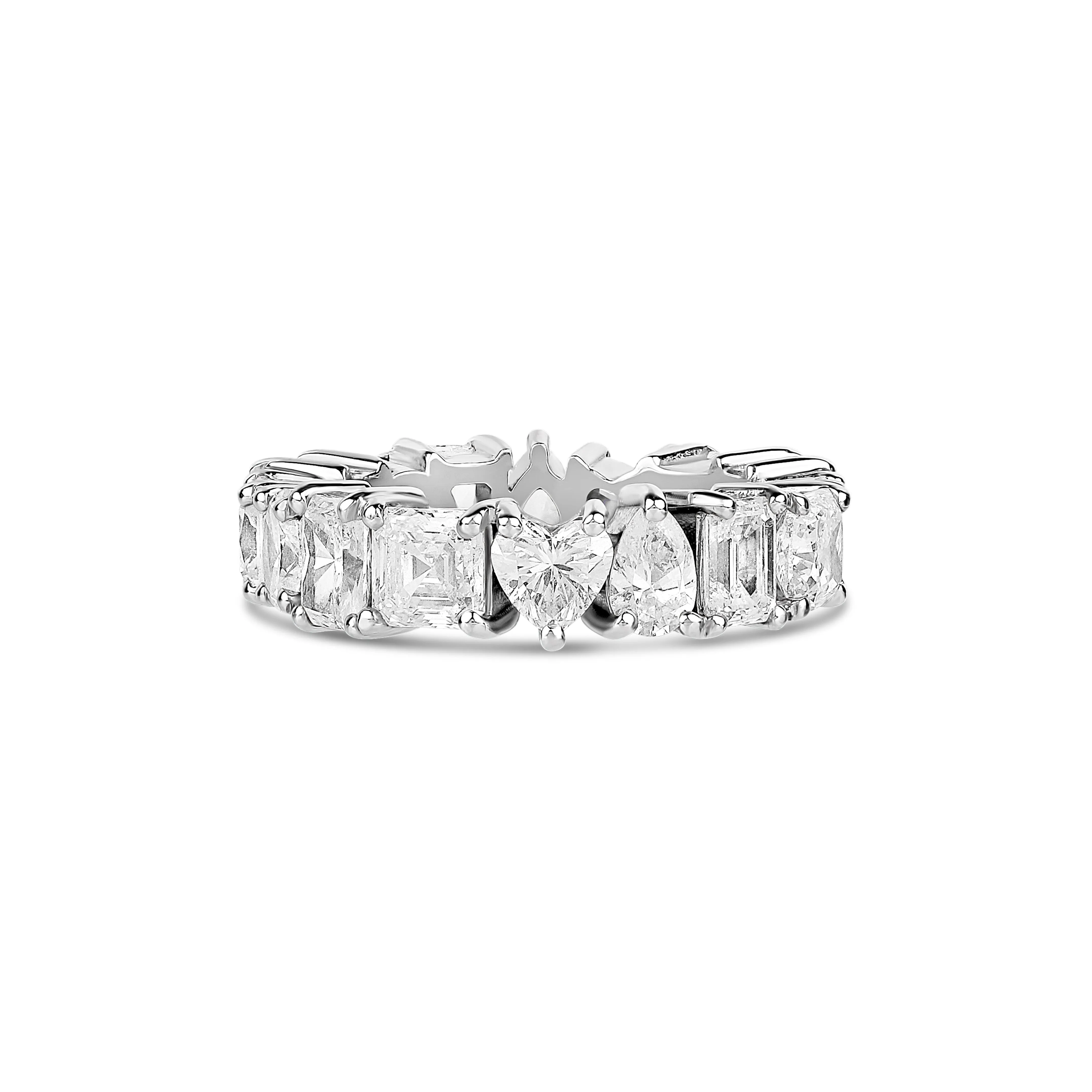 Multishape Lab Diamond Eternity Ring