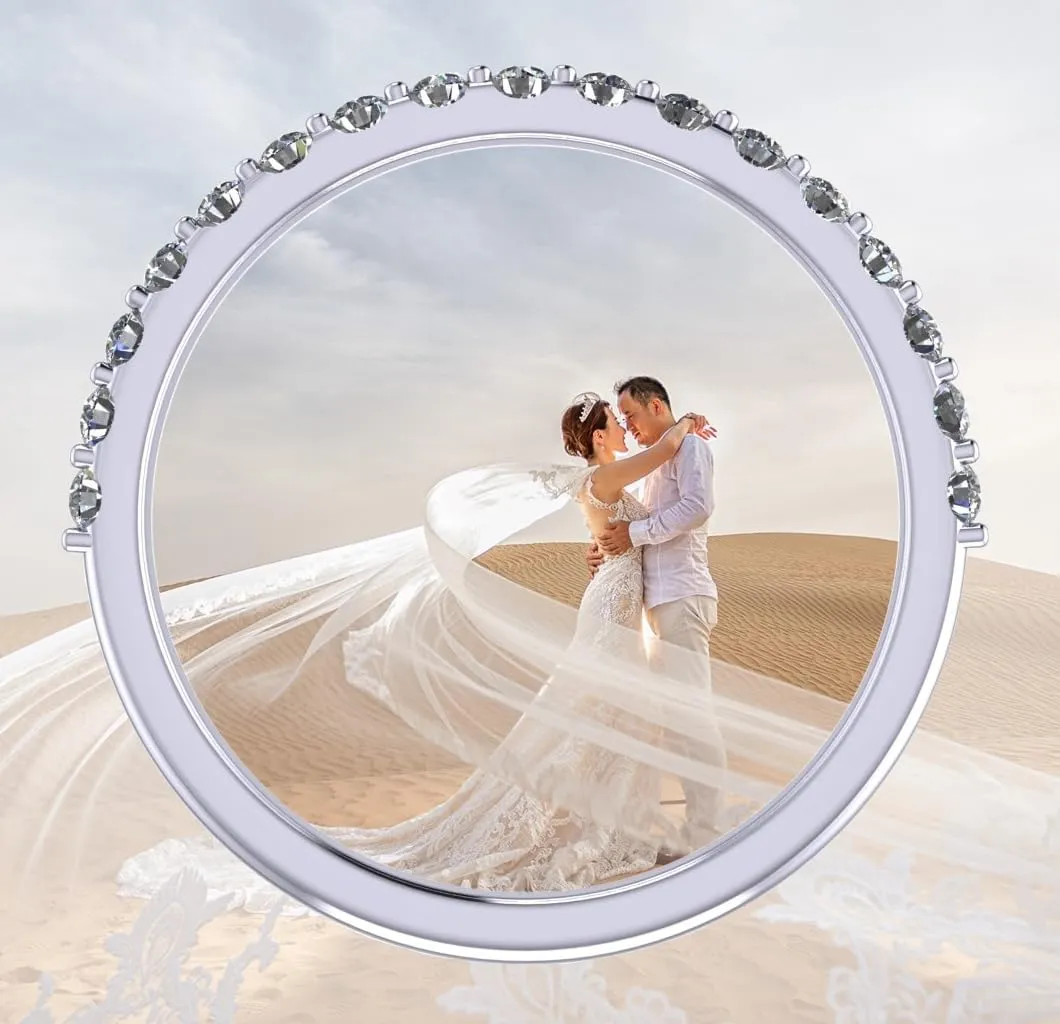 NANA Jewels Sterling Silver Engagement Rings for Women - Choose Simulated Morganite, Citrine, Aquamarine & More