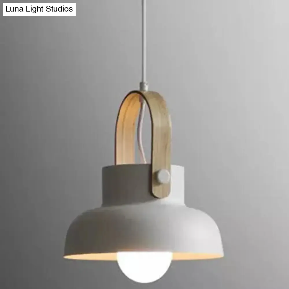 Nordic Modern Metal Pendant Lamp - 1-Light Upside Down Trifle Style for Restaurants