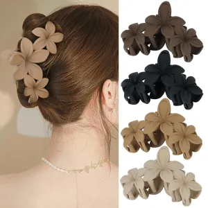 Ondder Large Matte Claw Hair Clips for Women - 4.5 Inch Non-Slip Strong Hold Clips for Thick Hair, Hair Accessories