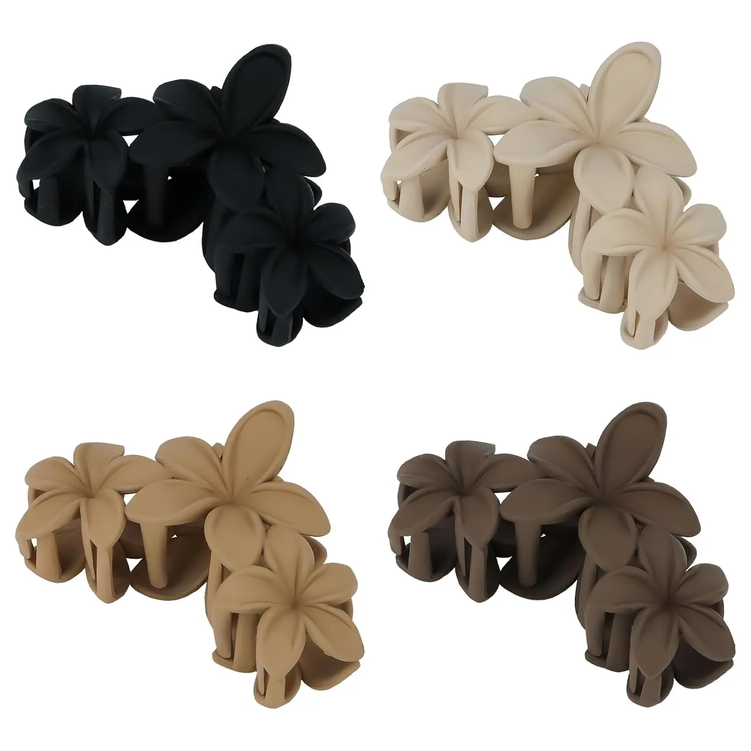 Ondder Large Matte Claw Hair Clips for Women - 4.5 Inch Non-Slip Strong Hold Clips for Thick Hair, Hair Accessories