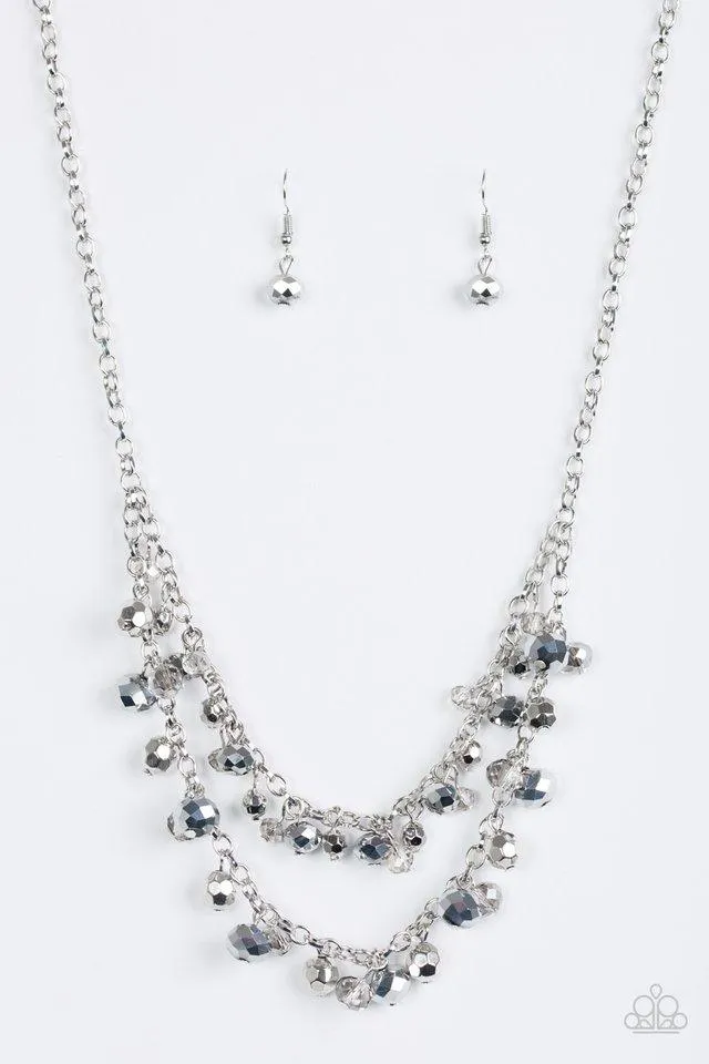 Paparazzi Necklace ~ Fashion Show Fabulous - Silver