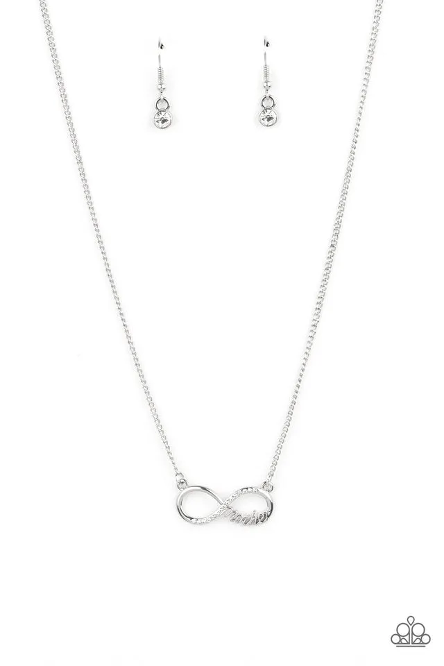 Paparazzi Necklace ~ Forever Your Mom - White