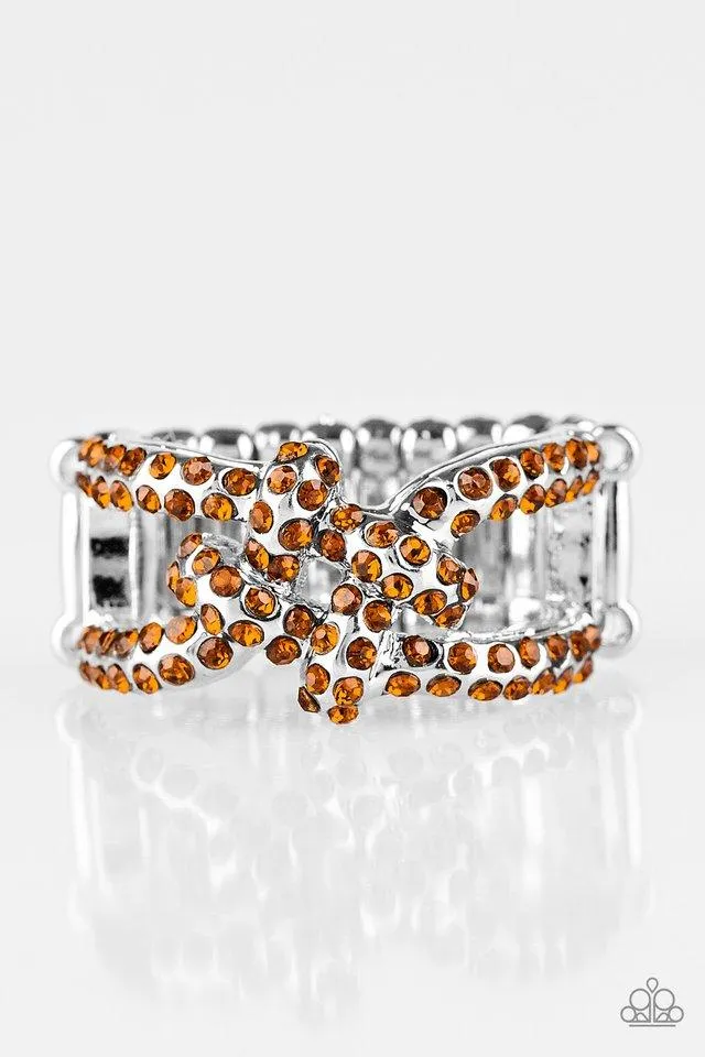 Paparazzi Ring ~ Can Only Go UPSCALE From Here - Brown
