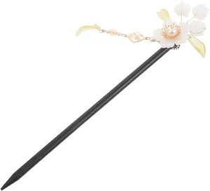 Retro Handmade Hairpin Asian Hair Accessories for Women Stylish Chinese Style Hair Stick for Hanfu and Floral Updos Vintage Wooden Hairpin for Elegant Hairstyles