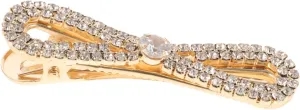 Rhinestone Duckbill Hair Clips for Women Stylish Bow Barrettes Sparkly Hair Accessories for Weddings