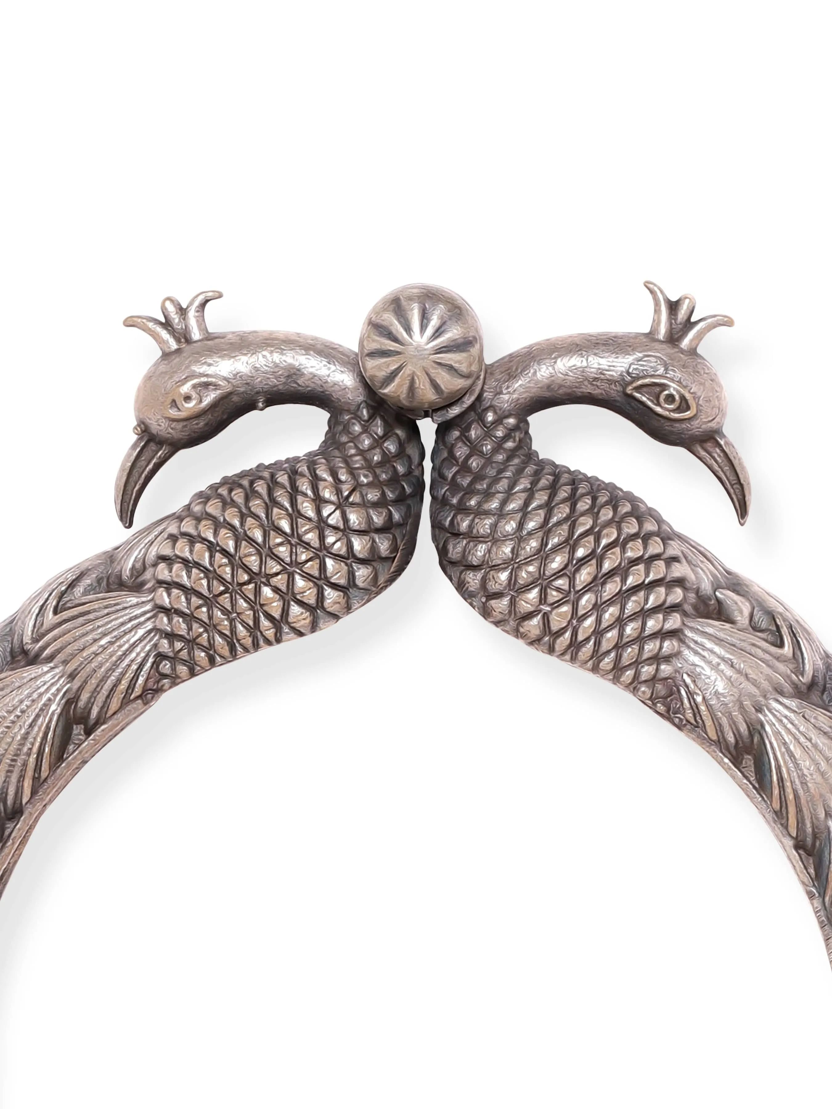 Rubans Enchanted Blooms Oxidized Silver Plated Kada Bracelet