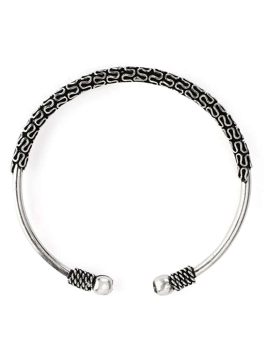 Rubans Silver Plated Handcrafted Oxidised Bracelet