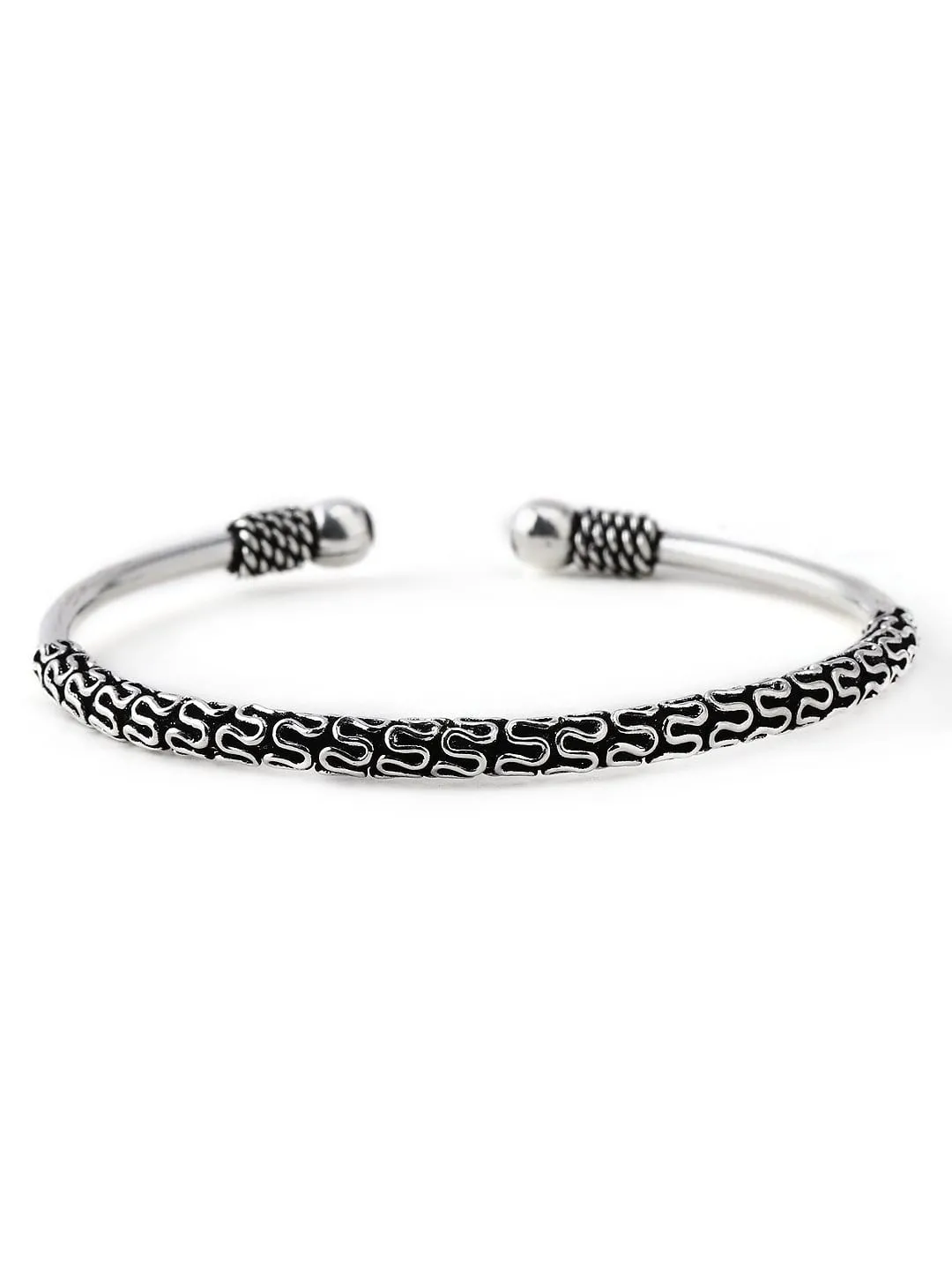 Rubans Silver Plated Handcrafted Oxidised Bracelet