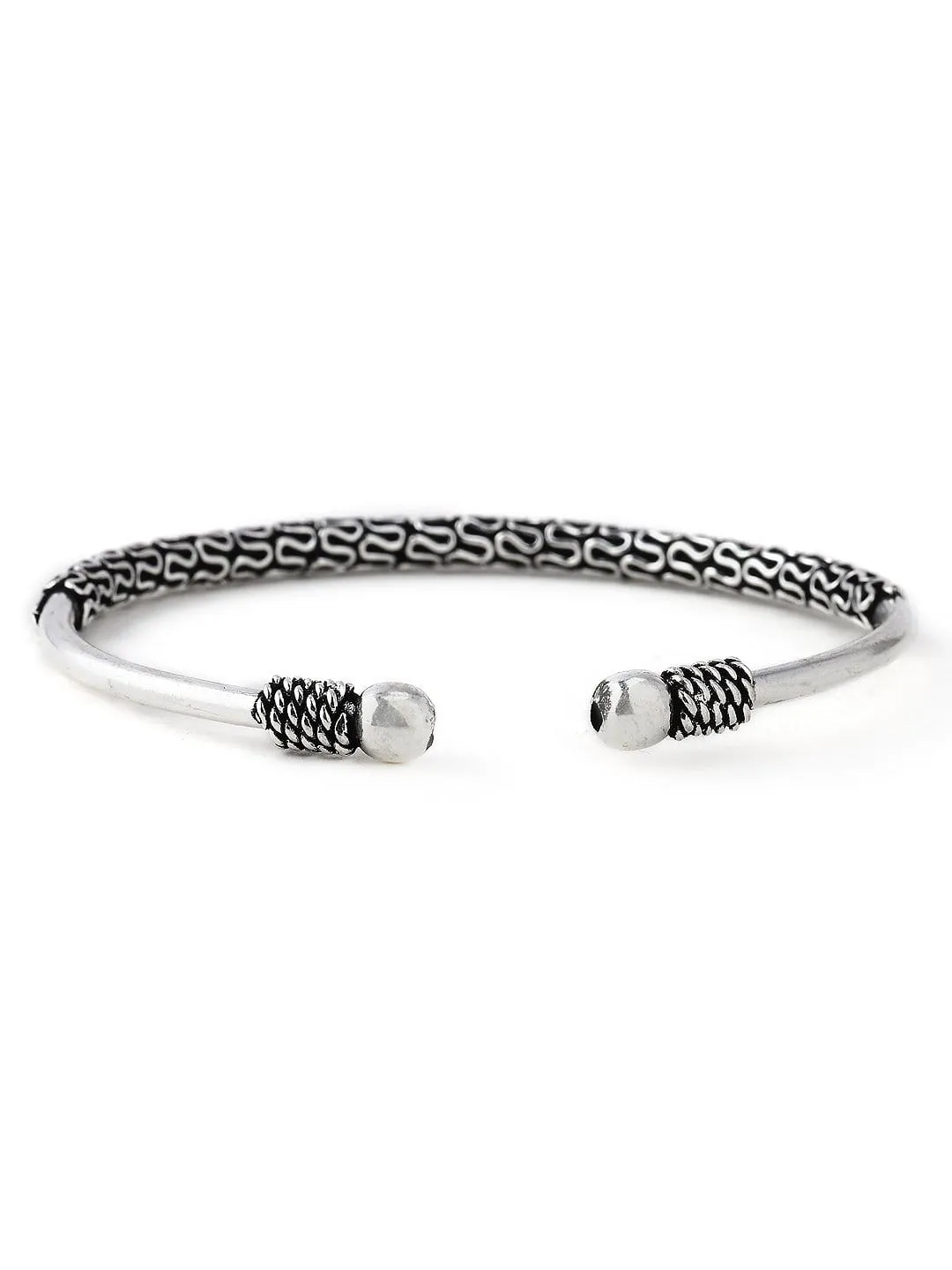 Rubans Silver Plated Handcrafted Oxidised Bracelet