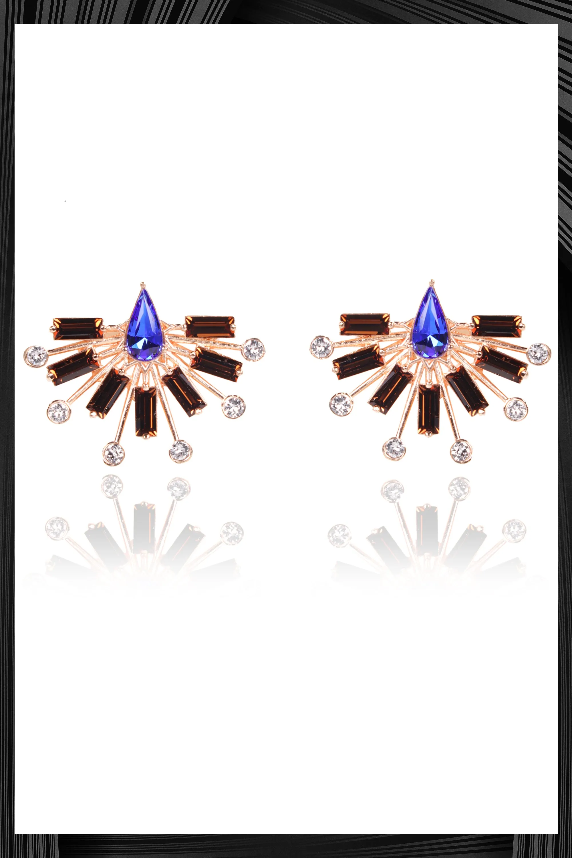 Sapphire Blue Bolero Earrings | 2-3 Week Shipping