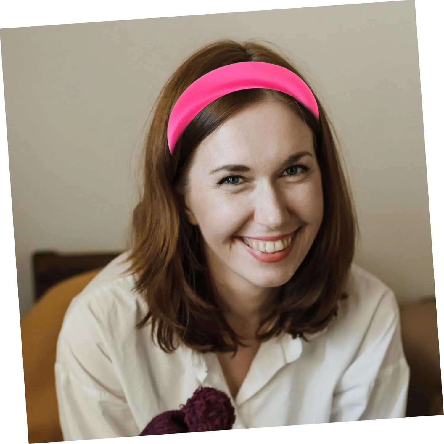 Satin Headband Hair Accessories Set - Hairbands, Tiara, Hoop, Sponge Scrunchies for Women with Fabric Cloth Bag