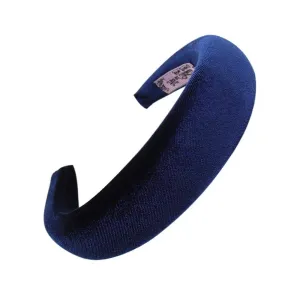 Scrunchies Vintage Velvet Padded Headbands For Women Wide Bezel Hairbands Non-Slip Thick Hair Hoop Girls Sponge Hairband Hair Accessories-Q10