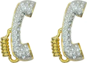Set of 2 Brooch Lapel Pins With Rhinestones