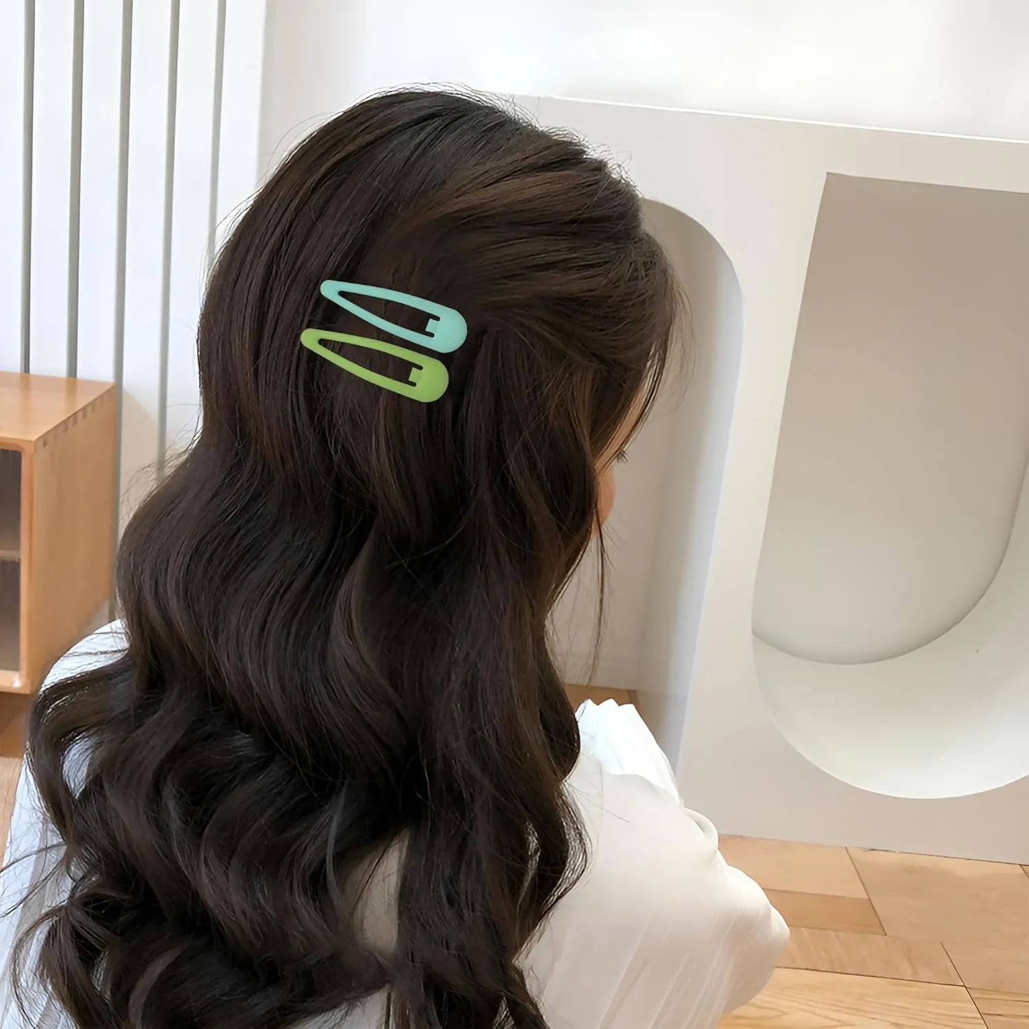 Small Hair Barrettes For Women No Slips Metal Snap Clips For Thin And Fine Hair,Matte Yellow Pink Blue Green Purple,20 PCS,1.97 x 0.5 Inch.