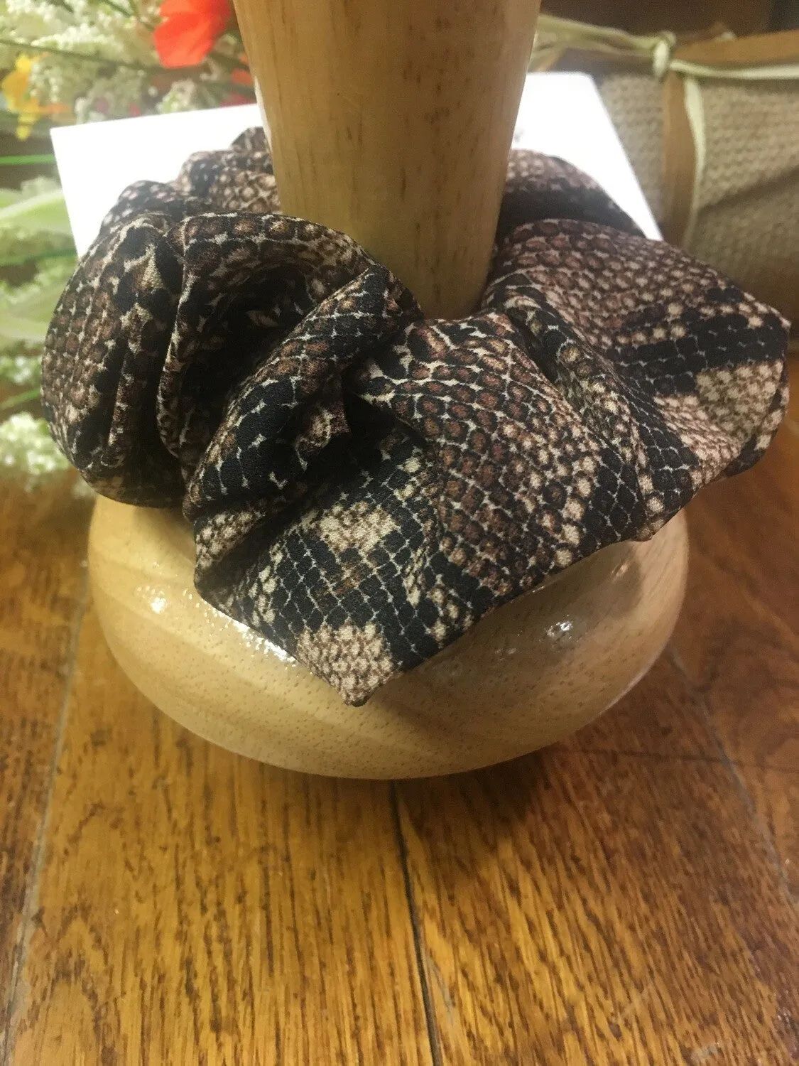 Snake Print Scrunchies- 2 Colors