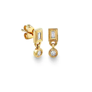 Sydney Evan Drop Bezel Studs