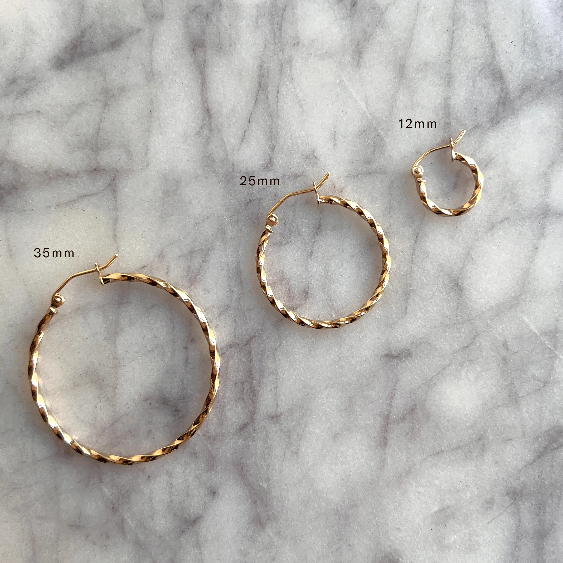 Twist Hoop Earrings