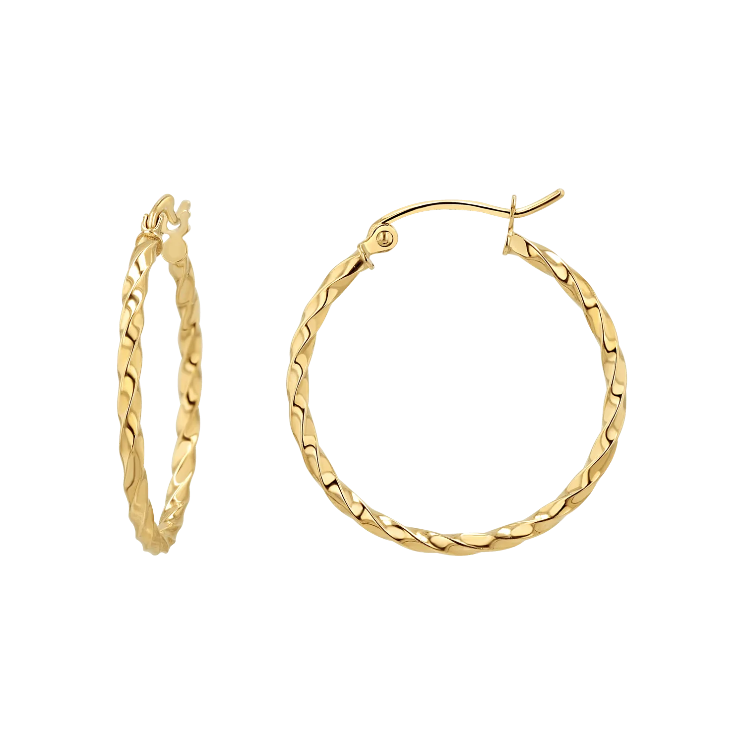 Twist Hoop Earrings