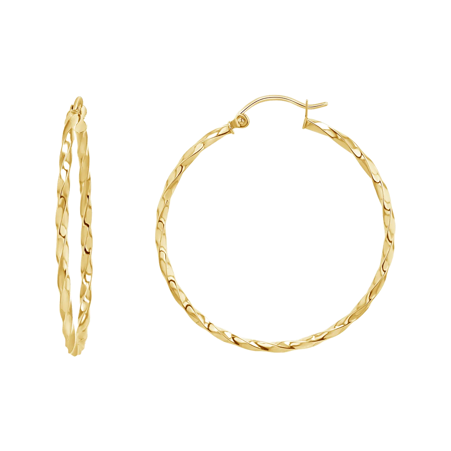 Twist Hoop Earrings