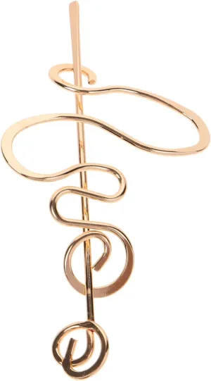 Twisted Bun Hair Stick Elegant Metal Hairpin for Women Decorative Hair Accessory Unique Retro Design for Weddings Parties Cosplay