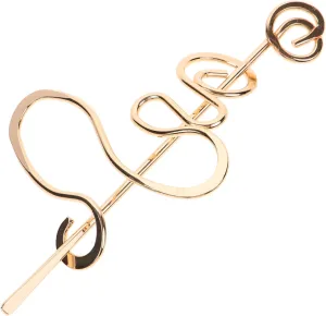 Twisted Bun Hair Stick Vintage Metal Hairpin for Elegant Updos Hair Accessory for Women Teen for Valentine Day Special Occasions