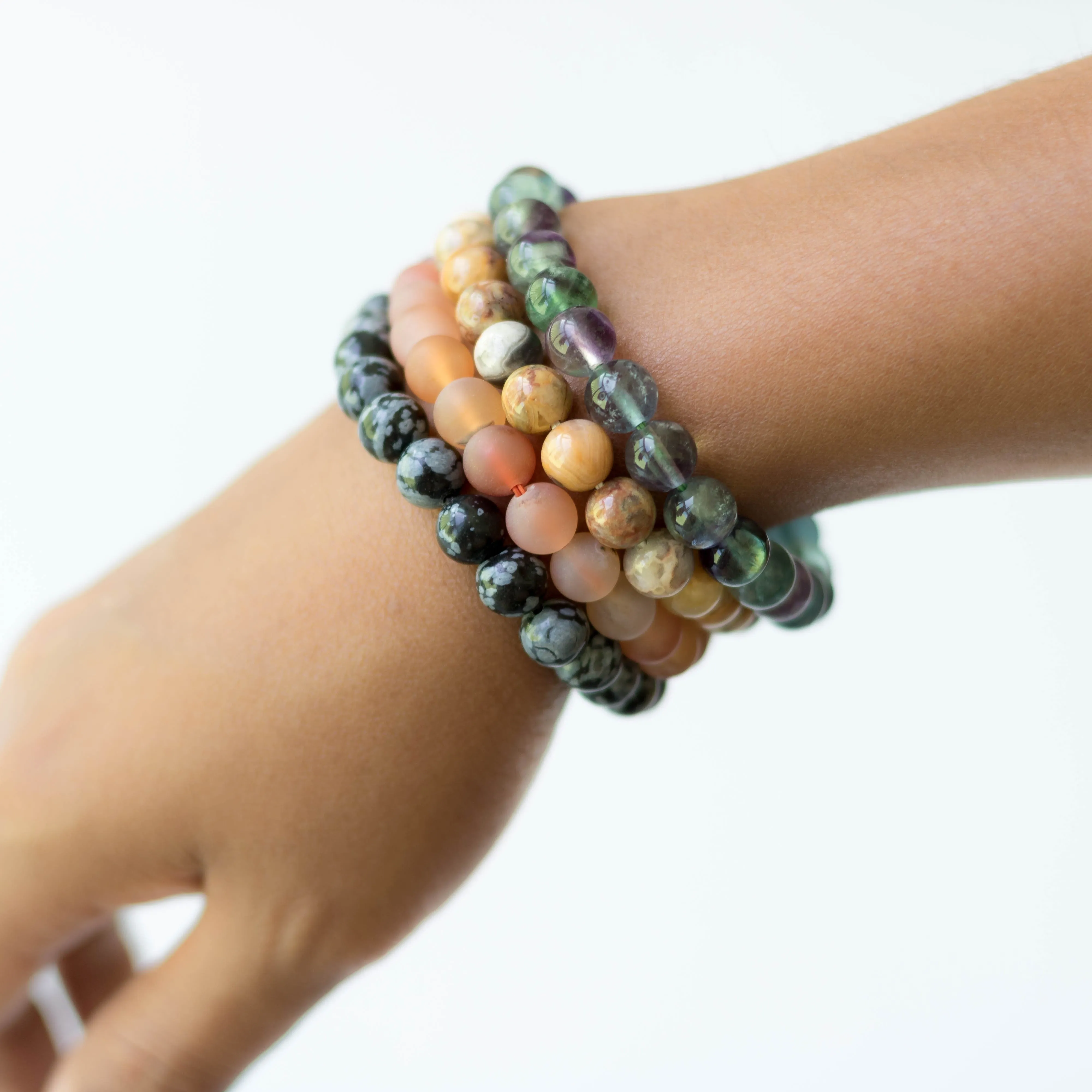 Unakite Gemstone Bracelet