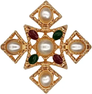 Versailles series Baroque elegant Brooches Pin for Women Men Girls Retro Court Pearl Corsage Pin delicate accessory