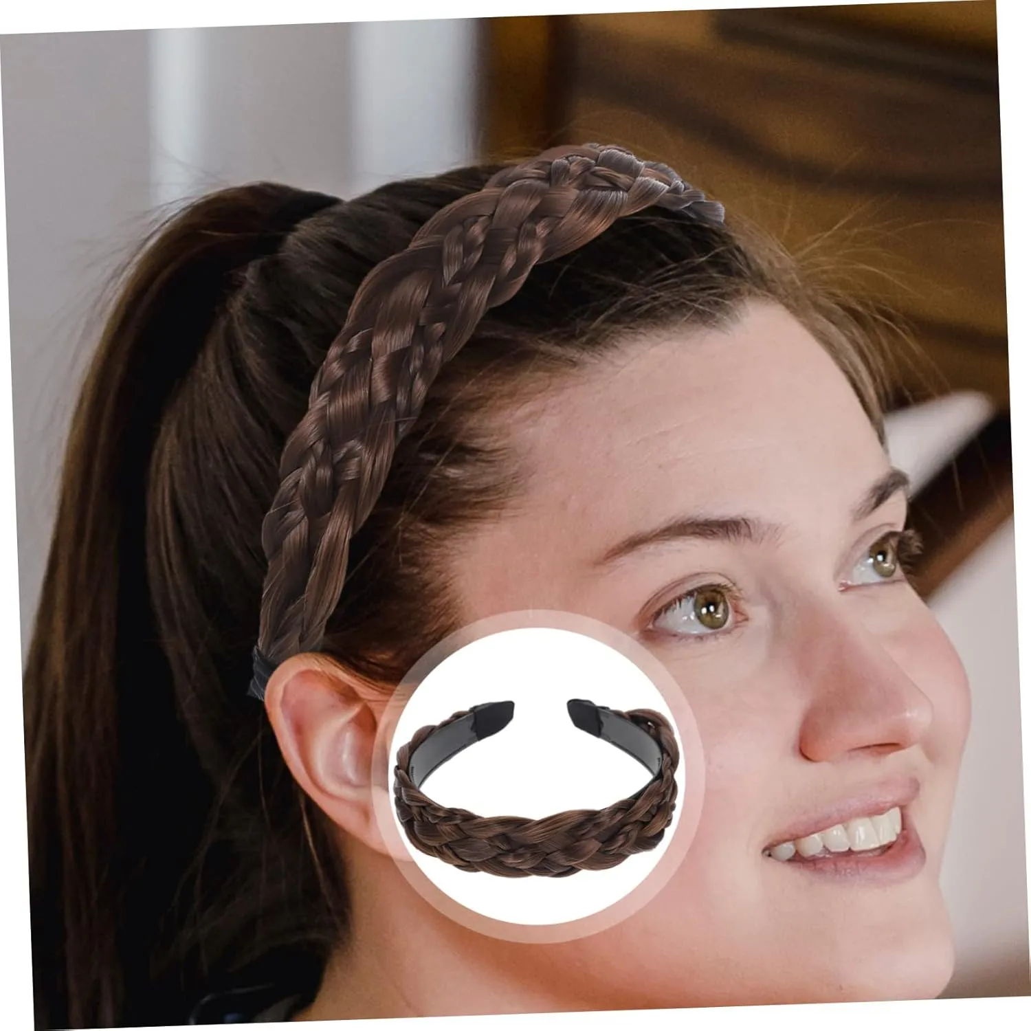Women Fishbone Braid Headband Ornament for Daily Wear Lightweight Hair Accessory for Parties Weddings and Special Occasions Fits